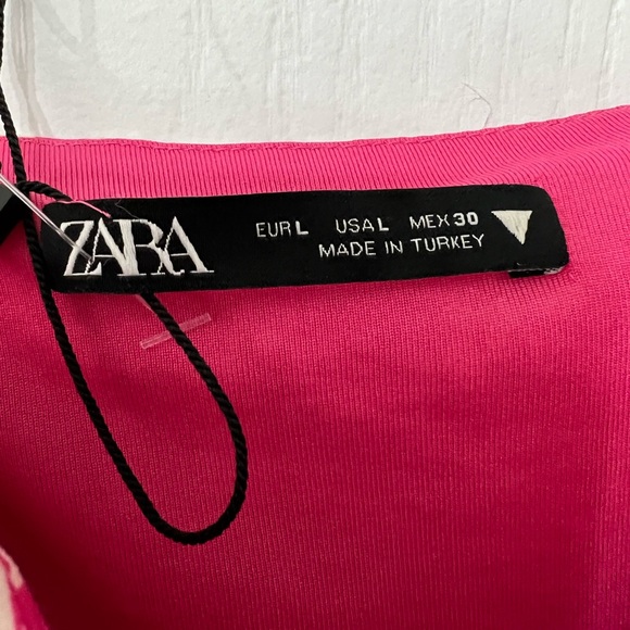 Zara Pink Floral Corset Bodysuit Size Large - Picture 6 of 15